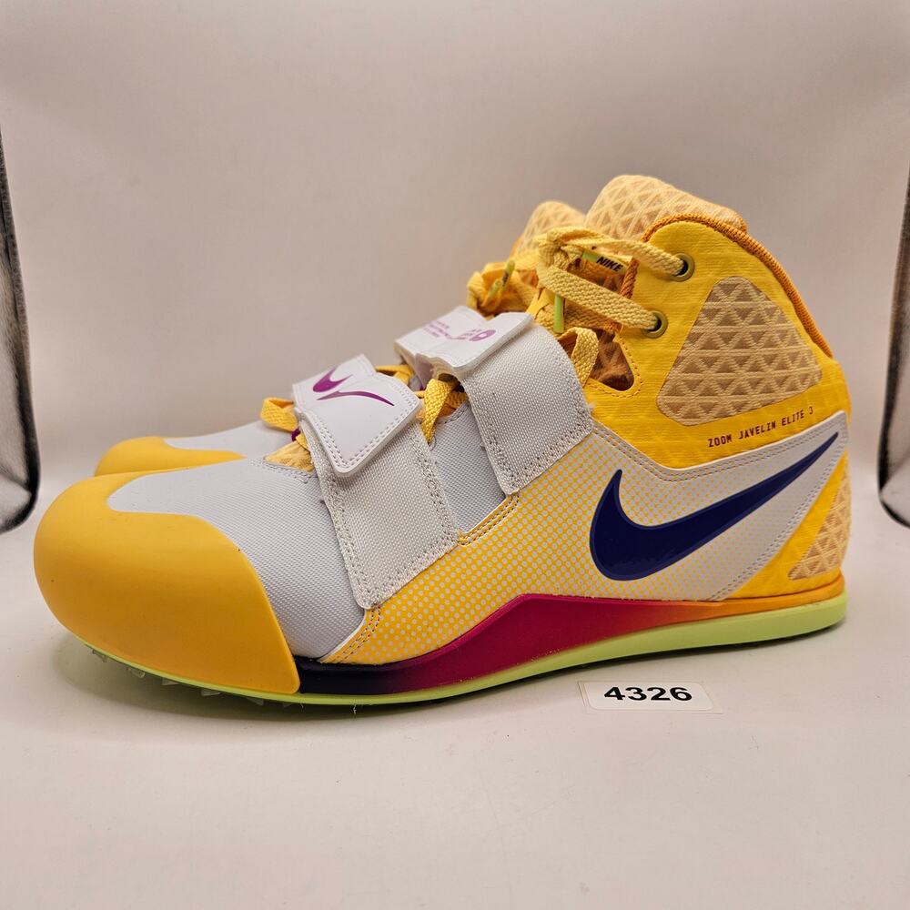 NIKE MEN'S 12 ZOOM JAVELIN ELITE 3 TRACK FIELD THROWING FZ9626-800 CITRON PULSE
